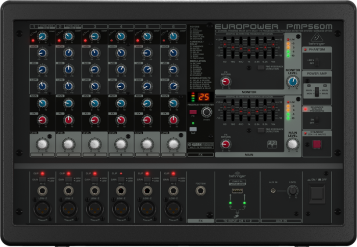 Активний мікшер BEHRINGER EUROPOWER PMP560M Активний мікшер BEHRINGER EUROPOWER PMP560M
