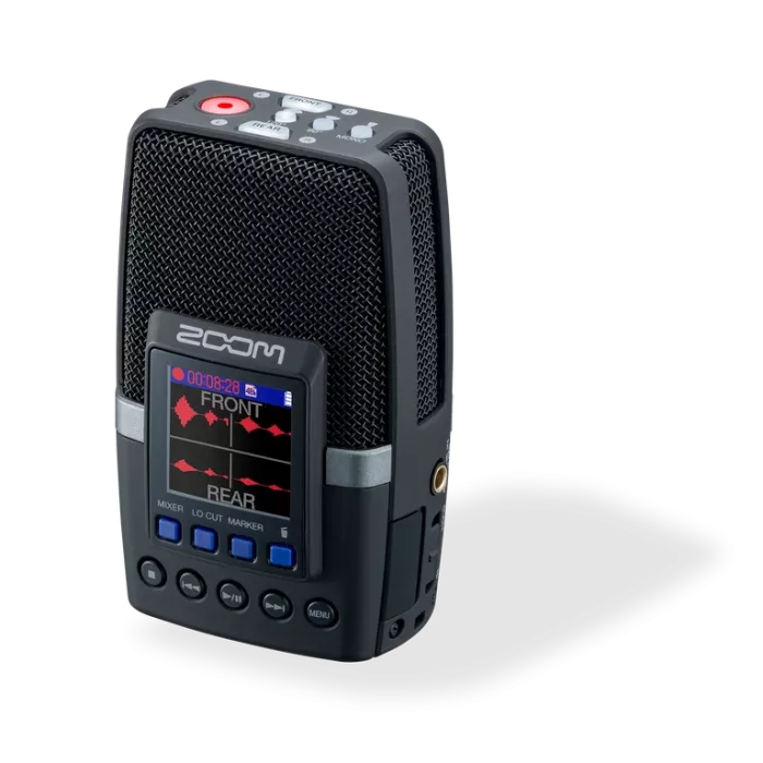 Zoom H2essential портативный рекордер для музыки, подкастов и интервью, 3-микрофонная система, запись в 32-битном формате