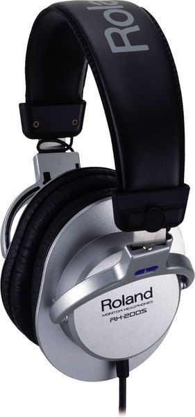 ROLAND RH-200S студійні навушники закритого типу; Поворотні на 180 градусів чаши; Моніторинг одним вухом; В комплекті 6,3мм. адаптер-джек; Вага 200 г.