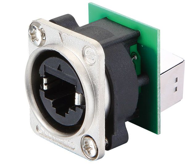 Роз'єм панельний ETHERCON RJ45 Seetronic SE8FDY-H-C6