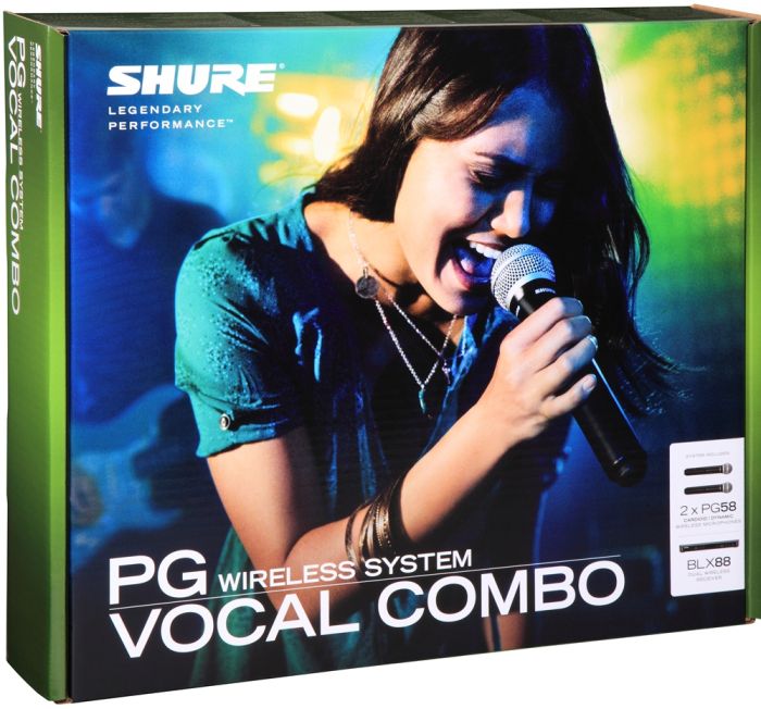 Радіосистема SHURE BLX288E/PG58 радіосистема SHURE BLX288E/PG58