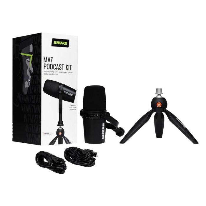 SHURE MV7-K-BNDL студійний мікрофон з постачанням