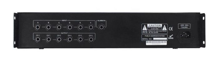 ITC T-6207 Аудіоматриця 6х6 Аудіоматриця 6х6