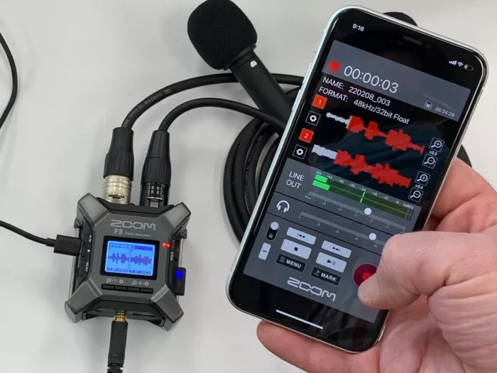 Zoom F3 профессиональный полевой аудиорекордер (2 канала, 32-бит Float) для кино и видео